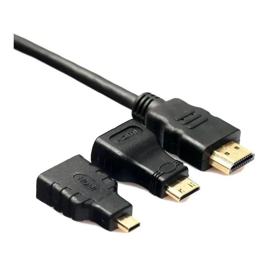 Cable Adaptador Hdmi 3 En 1 Hdmi/Mini/Micro Hdtv - ALFATEC
