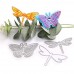 WYSE Butterfly Dragonfly Metal Cutting Die Flower Dies for DIY Scrapbooking Paper Card Template (4pcs Butterfly Dragonfly)