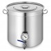 Mophorn Lid & Thermometer 34Gal Home Brew and Stock Pot Cookware, 135 Quart