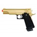 Galaxy G6G 1:1 Scale Colt 1911 Metal Airsoft Pistol - Gold w Black Handle