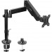 VIVO Black Heavy Duty Articulating Single Pneumatic Spring Arm Desk Mount Stand, Fits 1 Standard to UltraWide Monitor Screen up to 35 inches with Maximum VESA 200x100 (STAND-V101H)
