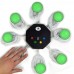 Trebisky Quiz Answer Game Buzzer Standalone System w/ LED Light Buttons 8-Player 3ft Cables (System 2nd Gen)