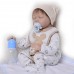 Sleeping Reborn Baby Dolls Soft Silicone 22 Inch Boy Doll Realistic Babies Simulation Baby Reborns Kids Birthday Xmas Gift