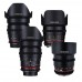 Paquete de lentes de cine Rokinon CINE DS T1.5 - 24 mm + 35 mm + 50 mm + 85 mm para Micro Four Thirds
