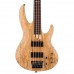 ESP LTD B-205SM FL Fretless Spalted Maple 5-String Bass Guitar, Natural Satin
