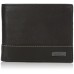 Guess Men's Leather Slim Bifold Wallet, Black/White, One Size