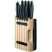 Victorinox Swiss Classic Cutlery, 11 Pieces Block Knife Set, Set of 11, Black