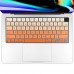 Batianda Keyboard Cover Skin for MacBook Pro 14 inch A2442 & MacBook Pro 16 inch A2485 2021 Release M1 Pro/Max Chip Premium Ultra Thin Waterproof Keyboard Cover Skin Waterproof, Gradient Orange