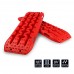 REINDEER Recovery Traction Tracks Mat for 4X4 Offroad Sand Snow Mud Track Tire Ladder Red Slim 4WD