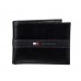Tommy Hilfiger Men's Leather Wallet - Thin Sleek Casual Bifold with 6 Credit Card Pockets and Removable ID Window, Black