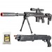 BBTac Airsoft Gun Package - American Sniper II - Powerful Spring Airsoft Rifle, Shotgun, and BB Pellets, Great for Starter Pack Game Play