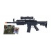 UKARMS M4 S.I.R. Tactical Spring Airsoft Rifle Gun w/ 1000 6mm BBS & Target - 3/4 Scale