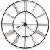 Howard Miller Postema Gallery Wall Clock 625-406 – Oversized Round Wrought-Iron with Quartz Movement