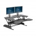 VariDesk Pro Plus 36 by Vari – Height Adjustable Standing Desk Converter – Stand Up Desk Converter for Dual Monitors – (Black)