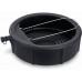 Lumax LX-1629 Black 5 Gallon Plastic Oil Drain Pan with Wire Loop Handle