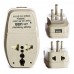 OREI 3 in 1 India Travel Adapter Plug with USB and Surge Protection - Grounded Type D - India, Africa & More - CE Certified - RoHS Compliant WP-D-GN
